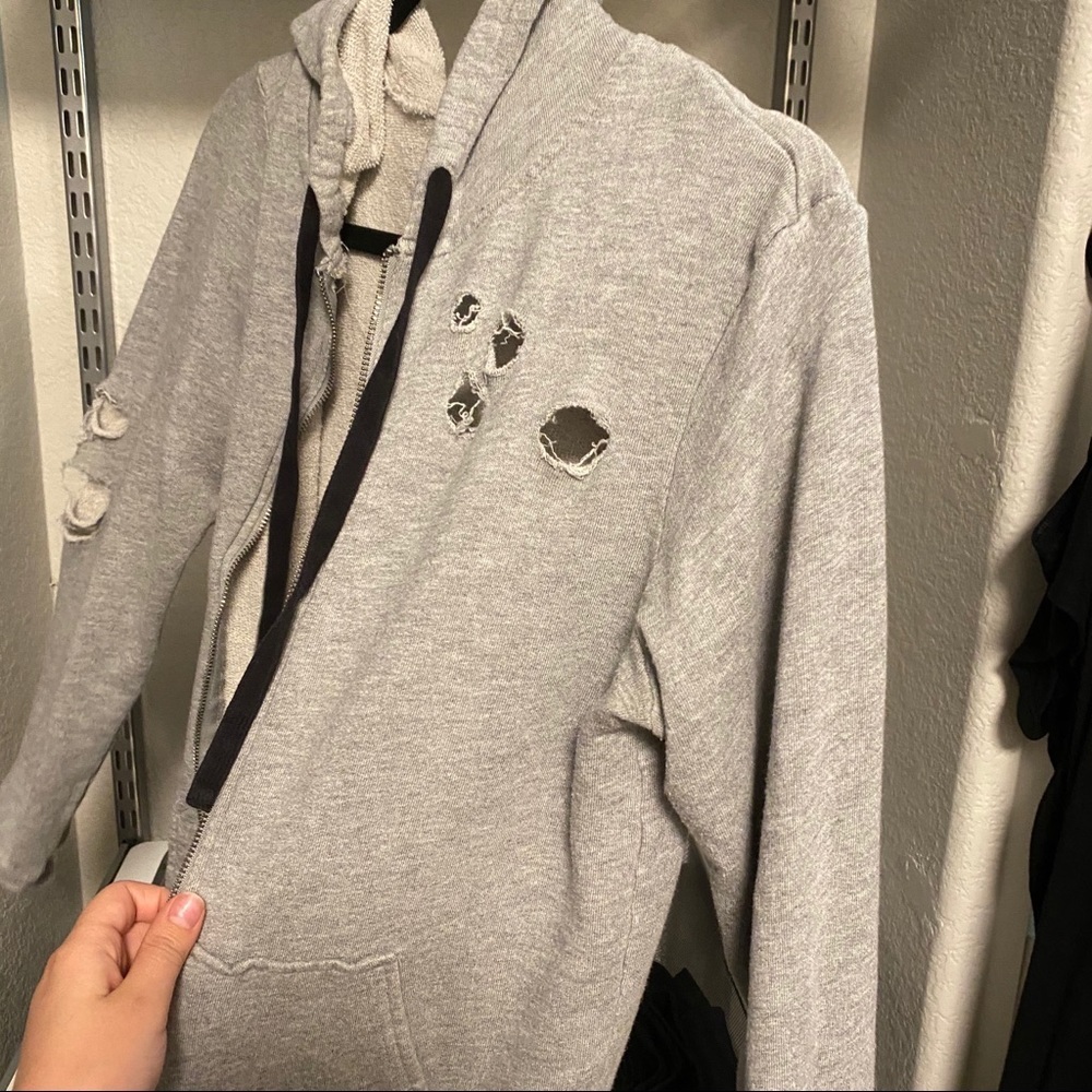 Material Girl Ripped Hoodie - Picture 4 of 6